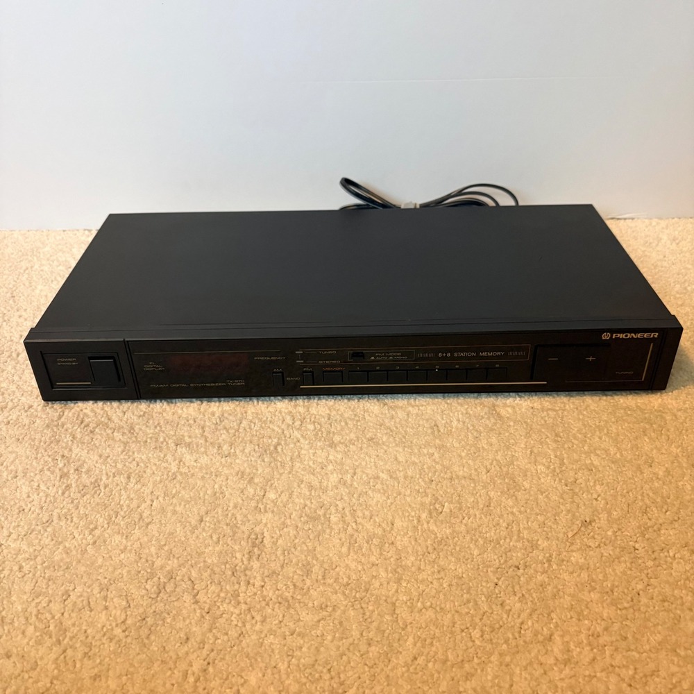 Pioneer Stereo Tuner TX-970 Digital Synthesizer AM FM Black Tested and Works